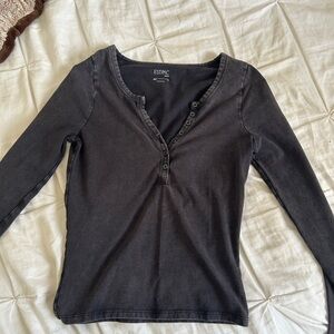 Pacsun Black Long Sleeve Top